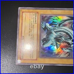 Blue-Eyes White Dragon LOB-001 Ultra Rare Unlimited Edition EX Yugioh