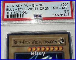Blue Eyes White Dragon SDK-001 1st Edition Ultra Rare Yugioh PSA 8.5 NM-MT+