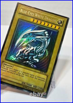 Blue-Eyes White Dragon SDK-001 Ultra Rare Unlimited FADED & WAVY Yugioh 5963 Blue-Eyes White Dragon SDK-001 Ultra Rare Unlimited FADED & WAVY Yugioh 5963