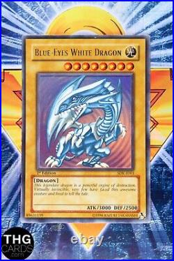 Blue-Eyes White Dragon SDK-E001 1st Edition Ultra Rare Yugioh Card 2