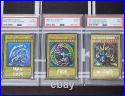 Blue Eyes White Dragon SDK PSA 8 MAX FADED #001 Yugioh 2002