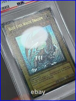 Blue Eyes White Dragon SDK PSA 8 MAX FADED #001 Yugioh 2002