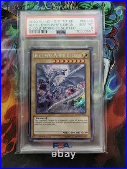Blue-Eyes White Dragon Yugioh 2020 MVP1-ENS55 Secret Rare 1st Edition PSA 10 Blue-Eyes White Dragon Yugioh 2020 MVP1-ENS55 Secret Rare 1st Edition PSA 10