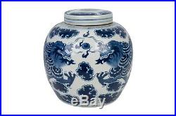 Blue and White Porcelain Cloud Dragon Porcelain Ginger Jar 11