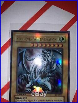 Blue-eyes White Dragon Ultra Rare 1st Edition Lob-001 Nm Asian English Version