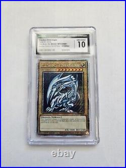 Blue eyes white dragon Quarter CENTURY SECRET RARE CGC GRADE 10