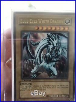 Blue eyes white dragon lob 1st edition LP/P North American Lob-001 CENTERED