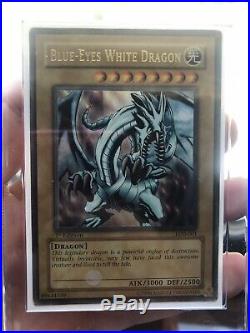 Blue eyes white dragon lob 1st edition LP/P North American Lob-001 CENTERED