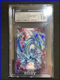 CGC 10 Yugioh Rush Duel ARTC-JP001 Art Card Blue-Eyes White Dragon / Magician