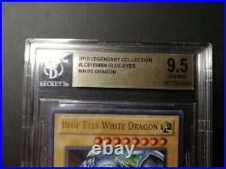 Carte Yu-Gi-Oh, Blue-Eyes White Dragon LC01-EN004, Konami Beckett Bgs PSA grad
