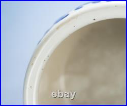 Chinese Antique Jardiniere Ming Dynasty Blue and White Dragon Porcelain Jar Bowl