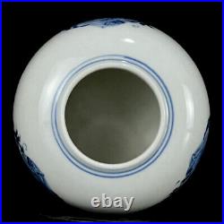 Chinese Blue&white Porcelain HandPainted Dragon Pattern Brush Washer 11088