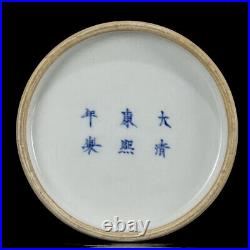 Chinese Blue&white Porcelain HandPainted Dragon Pattern Brush Washer 11088