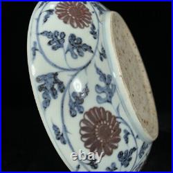 Chinese Blue&white Porcelain HandPainted Exquisite Dragon Pattern Plate 22881