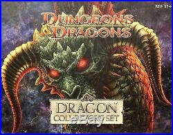 D&D DRAGON COLLECTOR'S SET Dungeons Dragons miniature Red Black Blue Green White