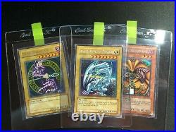 DDS-001 002 003 lot set 3 card Blue-Eyes White Dragon Dark Magician Exodia