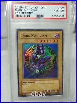 Dark Magician LOB 005 Yu-Gi-Oh Legend Of Blue Eyes White Dragon PSA 8 Mint