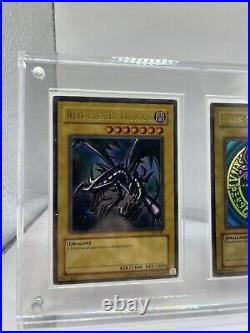 Dark Magician Red-Eyes Blue-Eyes White Dragon Display SDY SDK SDJ Yugioh Cards