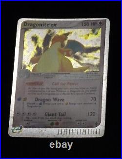 ERROR Dragonite EX 90/97 Holo Pokémon Ultra Rare DRAGON. OC MISCUT NFC E-Reader