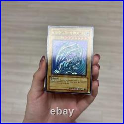 EX- 2002 Yugioh SDK-001 Blue-Eyes White Dragon Ultra Rare 1st Edition