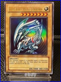 EX-NM 2002 Yugioh SDK-001 Blue-Eyes White Dragon Ultra Rare 1st Edition