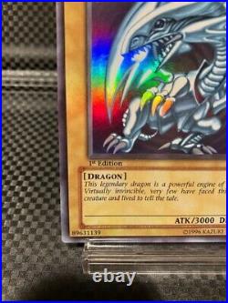 EX-NM 2002 Yugioh SDK-001 Blue-Eyes White Dragon Ultra Rare 1st Edition