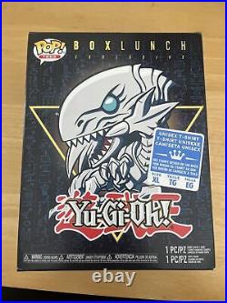 Funko pop! Metallic Blue Eyes White Dragon Box lunch Pop & T Size XL