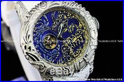 Invicta 50mm Hungarian Horntail Dragon Auto Open Heart Antique Sapphire Watch