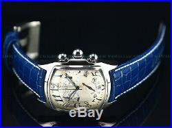 Invicta Men's Grand Lupah Dragon Swiss ETA Chronograph Leather Strap SS Watch
