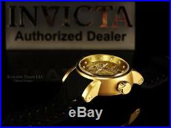 Invicta Men's S1 Round Yakuza Gold Dragon Automatic NH35A SS Black Strap Watch
