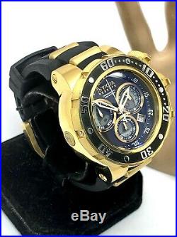 Invicta Reserve Subaqua Sea Dragon Swiss Black Gold Chronograph 52mm Watch 21642