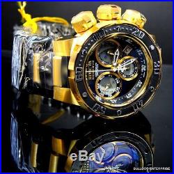 Invicta Reserve Subaqua Sea Dragon Swiss Black Gold Chronograph 52mm Watch New