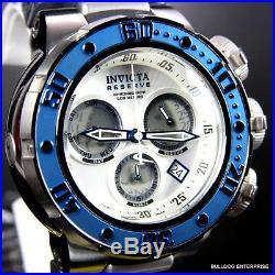 Invicta Reserve Subaqua Sea Dragon Swiss Made Blue White Chrono 52mm Watch New