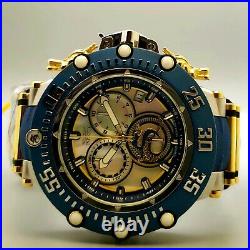Invicta Subaqua Noma VII MOP Dail SS Case Blue Bezel Dragon Chronograph Watch