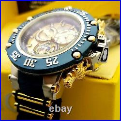 Invicta Subaqua Noma VII MOP Dail SS Case Blue Bezel Dragon Chronograph Watch