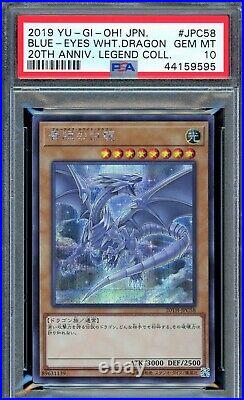 Japanese Blue-Eyes White Dragon Secret Yu-Gi-Oh! Card 20TH-JPC58 PSA 10 GEM MINT