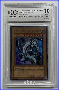 LOB-001 2002 Blue-Eyes White Dragon Unlimited BCCG 10