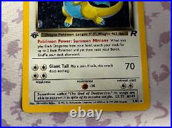 LP/MP 2000 Pokemon TCG Dark Dragonite 5/82 1st Edition Holo Rare Team Rocket