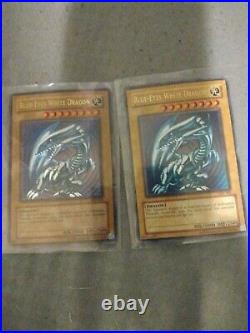Lot of 2 Blue-Eyes White Dragon SDK-001 Mint Perfect Condition