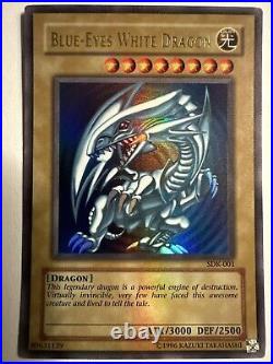 MINT Blue-Eyes White Dragon SDK-001 Unlimited Edition Ultra Rare YuGiOh