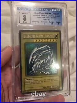 Mid-Heavy Faded Sdk-001 Blue Eyes White Dragon CGC 8