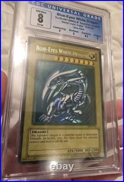 Mid-Heavy Faded Sdk-001 Blue Eyes White Dragon CGC 8