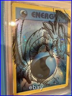 Moduwa Yu-Gi-Oh! Blue Eyes White Dragon Auto Sketch Water Energy Holo Pokemon