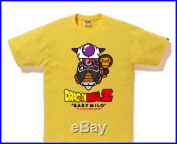 NEW RARE BAPE x DRAGON BALL Z TEE yellow T-shirt M Size BLUE A Bathing Ape F/S
