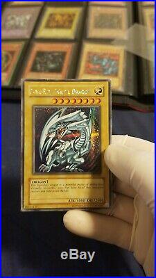 NO RESERVE DDS-001 Blue-Eyes White Dragon Parallel/Secret Rare Yugioh Card