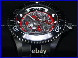 New Invicta Men's 47mm Grand Diver Dragon Automatic Triple Black 100M SS Watch
