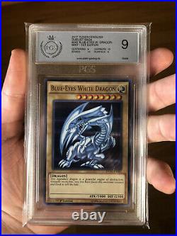 PGS 9 Blue Eyes White Dragon DUSA-EN043 1st Edition Mint like PSA BGS