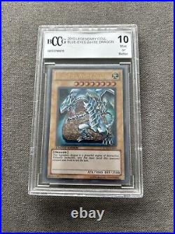 PSA 10 2010 YuGIOh Legendary Collection Blue Eyes White Dragon - LC01-EN004