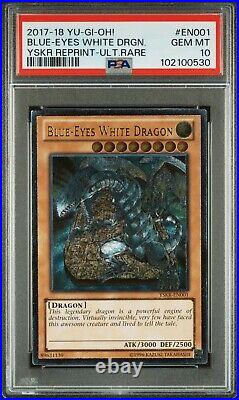 PSA 10 2017 Blue Eyes White Dragon YSKR-EN001 GEM MINT 1st Edition Ultimate