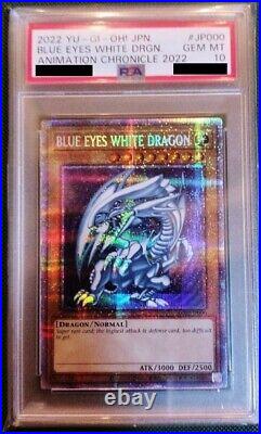 PSA 10 Yu-Gi-Oh! Blue Eyes White Dragon Animation Chronicle AC02-JP000 English